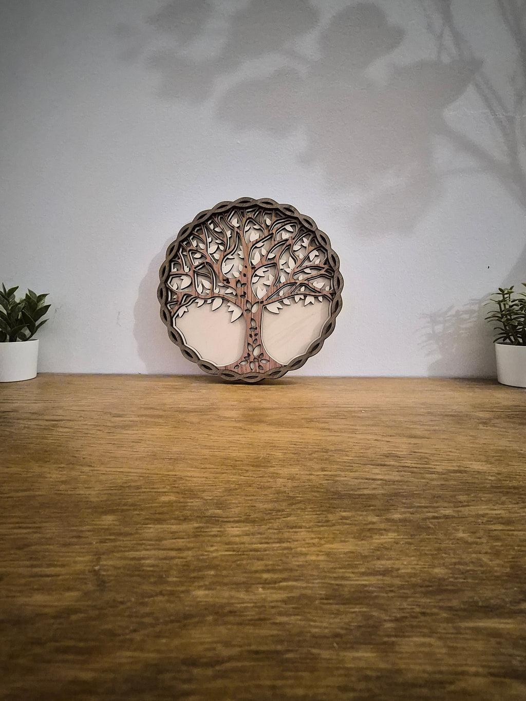Arbre de vie tressé - Décoration bois artisanale faite main - Canca Créations