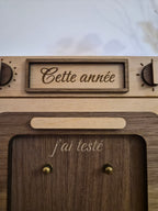 Compteur de recettes testées "FOURNEE" - Décoration bois artisanale faite main - Canca Créations