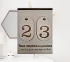 Compteur semaines grossesse "ECLOSIA" - Décoration bois artisanale faite main - Canca Créations