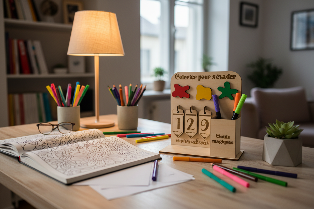Pigmora Écorce - Bureau créatif adulte