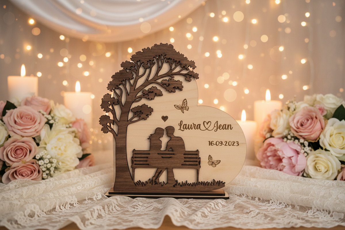 Produit - Fond mariage romantique