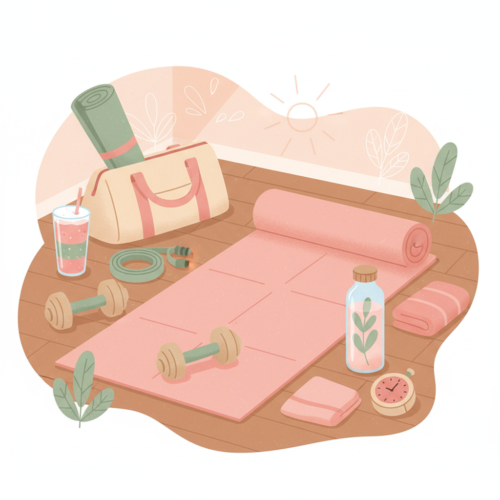 Scène de fitness et entraînement