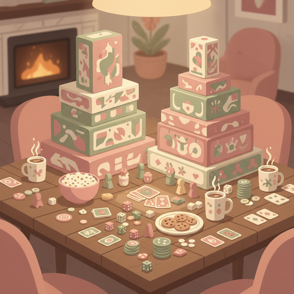 Scène de jeux de société